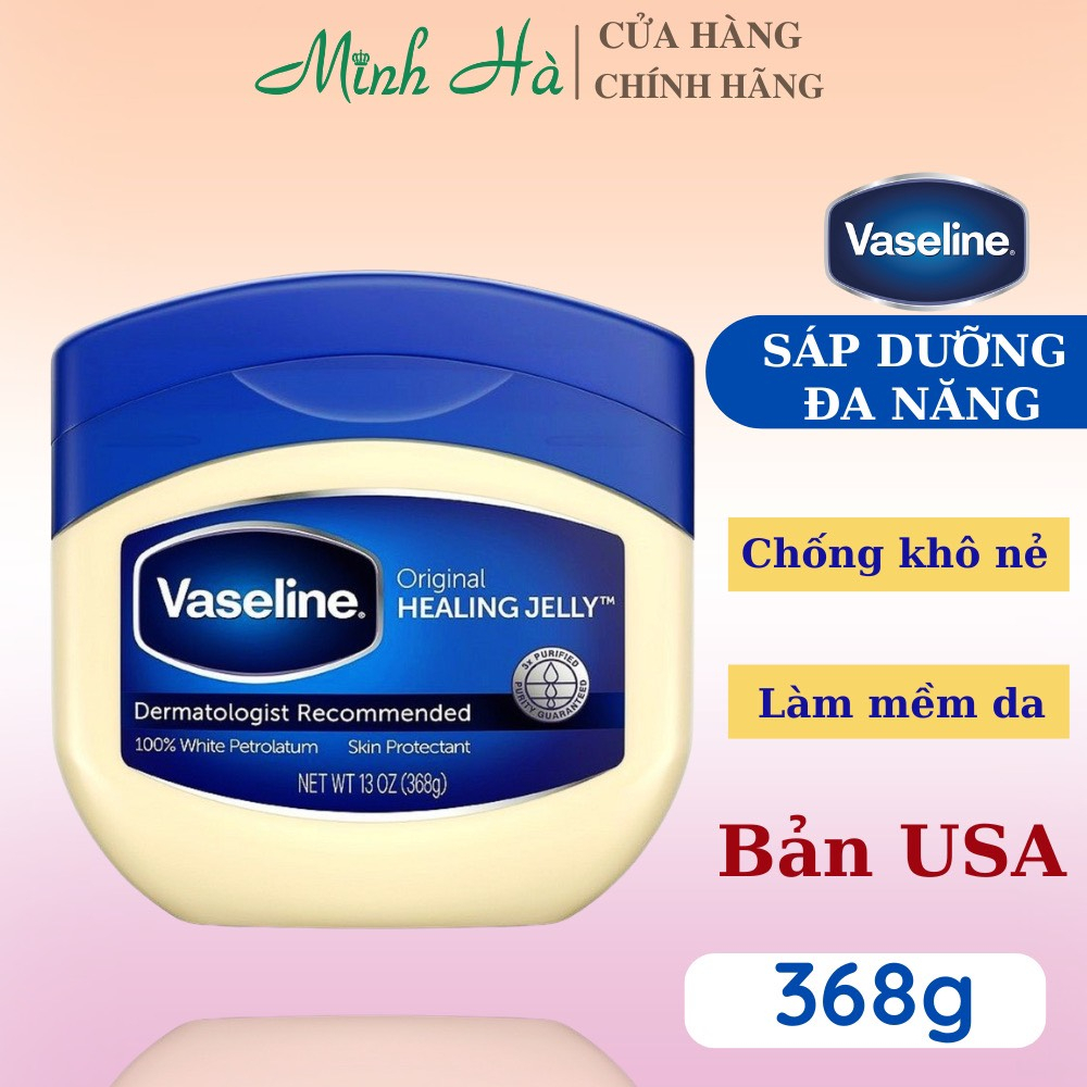 Sáp dưỡng ẩm Vaseline Mỹ 100% Pure Petroleum Jelly Original 49g, 50g, 100g - Đa Năng