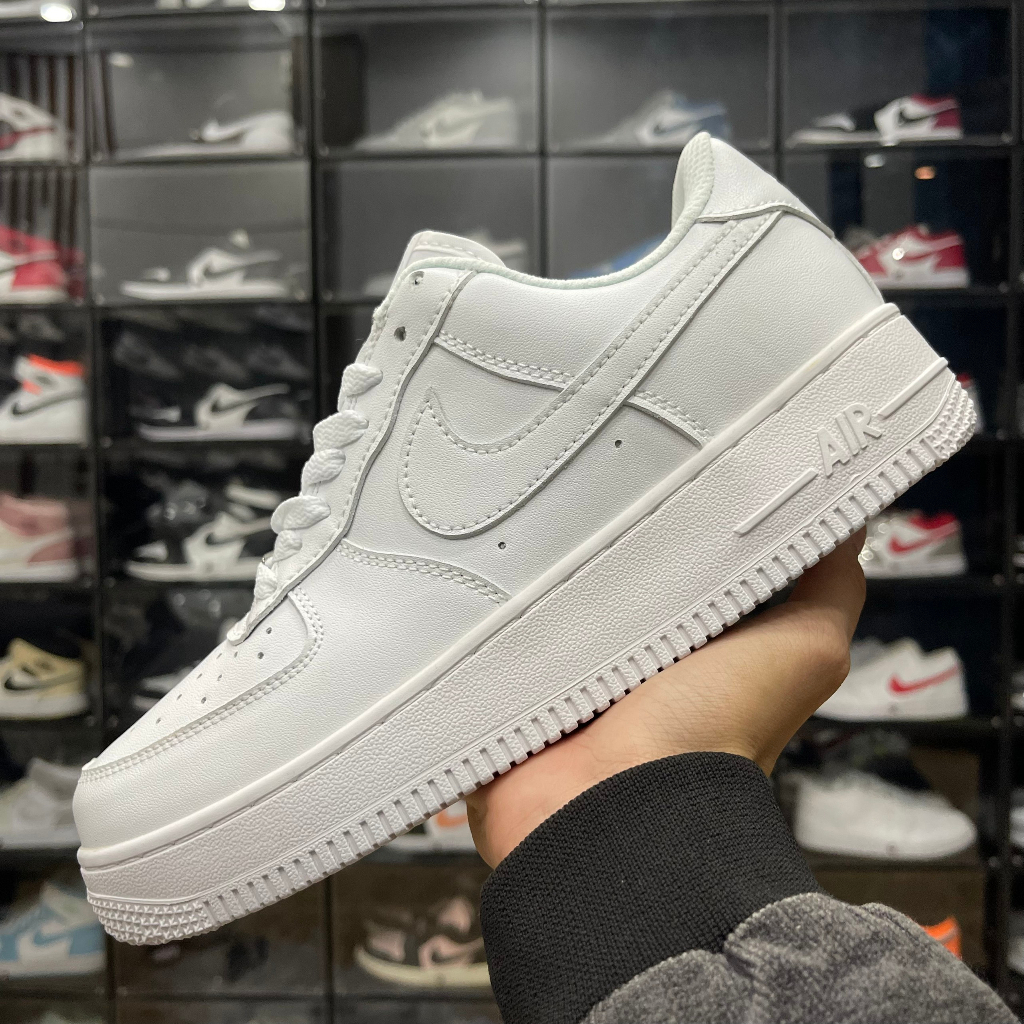 Giày Air Force 1 Low Triple White, AF1 Full Trắng Bản SC - Than.Shoes