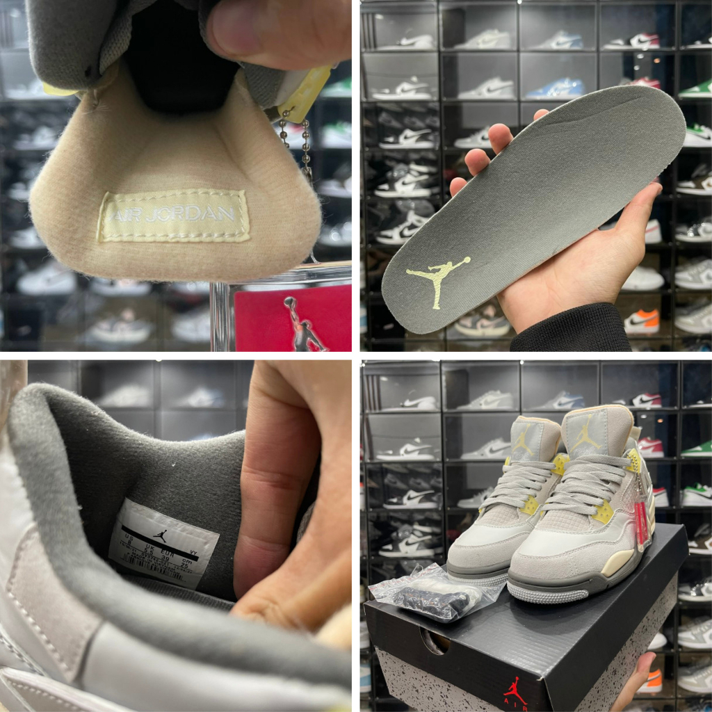 Giày Jordan 4 Retro SE Craft Photon Dust, JD4 Xám Da Lộn Cao Cấp - Than.Shoes