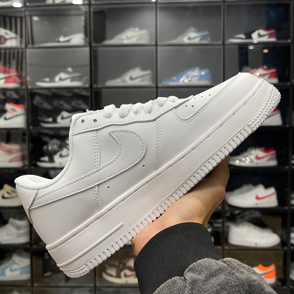 Giày Air Force 1 Low Triple White, AF1 Full Trắng Bản SC - Than.Shoes