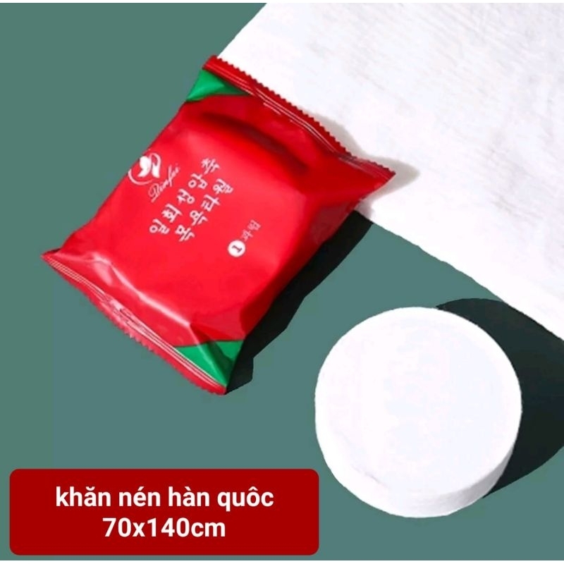 Khăn tắm nén Hàn Quốc du lịch  thiết kế  bo tròn đa năng tiện lợi | BigBuy360 - bigbuy360.vn