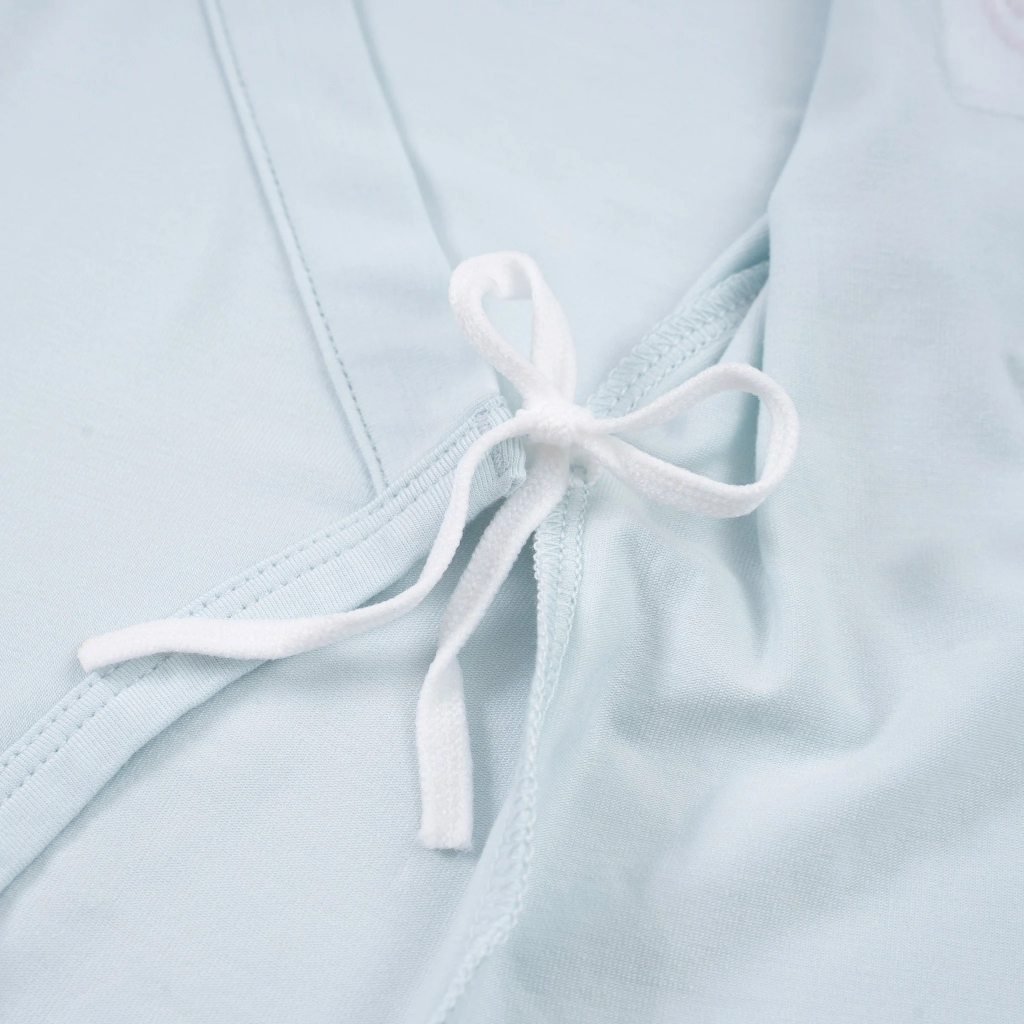 BUBABY - Bộ dài cài lệch Bambus 0m - 9m