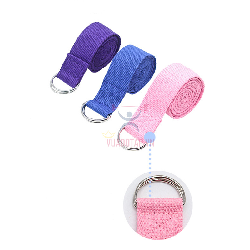 Dây Đai Tập Yoga Cotton Strap Dài 1.83m
