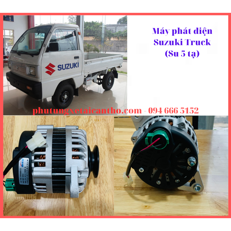 Máy phát điện, Dinamo xe Suzuki Truck, Suzuki 500kg, Su 5 tạ- Hàng loại tốt