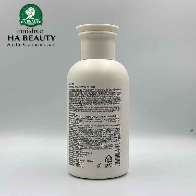 Sữa dưỡng thể Mềm mướt sáng mịn da Hương nước hoa innisfree My Perfumed Body Lotion 330mL