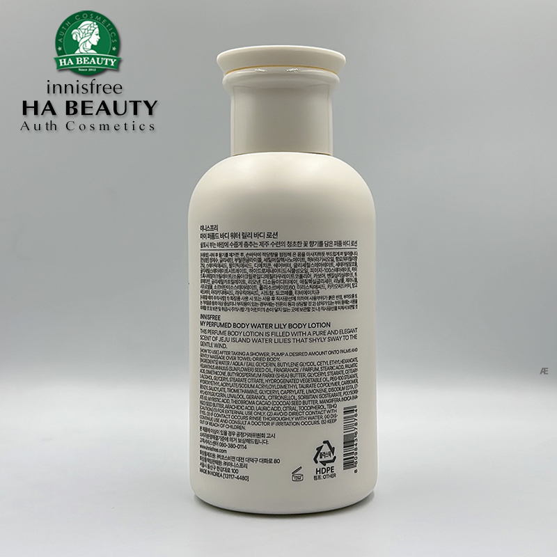 Sữa dưỡng thể Mềm mướt sáng mịn da Hương nước hoa innisfree My Perfumed Body Lotion 330mL