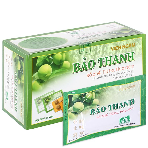 Kẹo ngậm bổ phế trừ ho Bảo Thanh gói 5 viên - hàng VN chất lượng cao