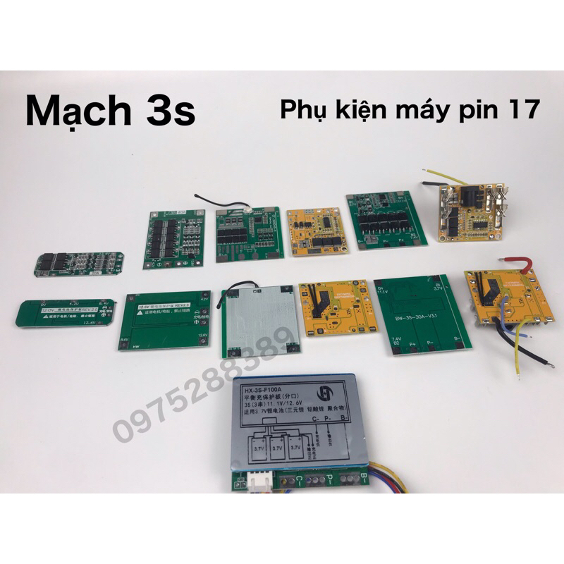 MẠCH 3S 12,6V SẠC XẢ VÀ BẢO VỆ CELL PIN