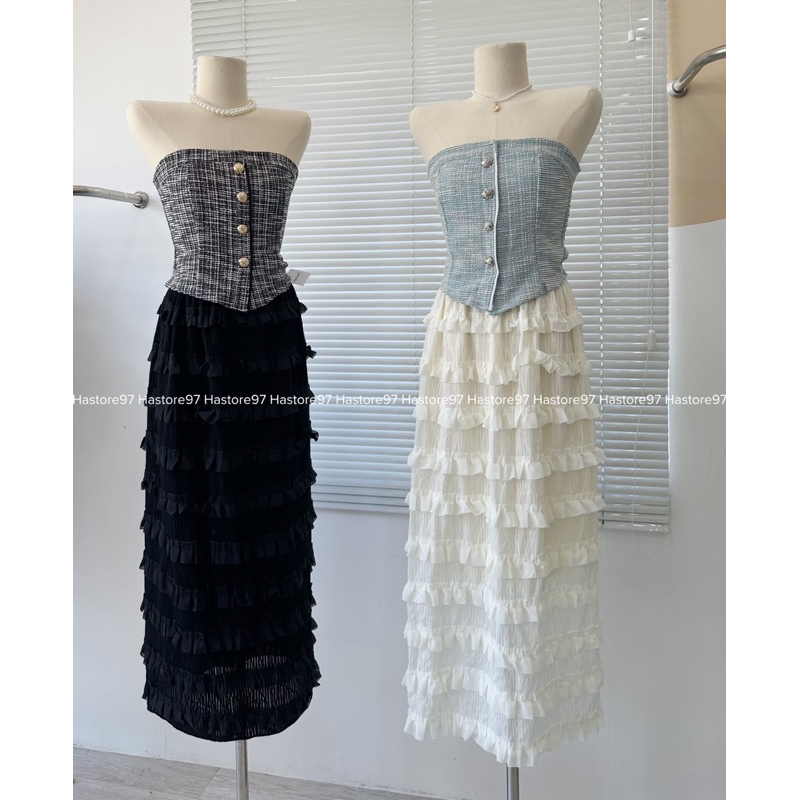 Áo quây dạ cúc đồng