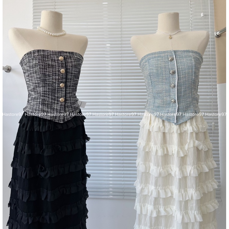 Áo quây dạ cúc đồng