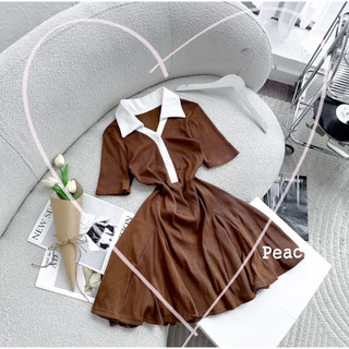 ĐẦM POLO VIỀN CỔ XẾP CHÂN