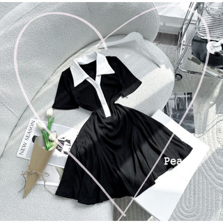 ĐẦM POLO VIỀN CỔ XẾP CHÂN