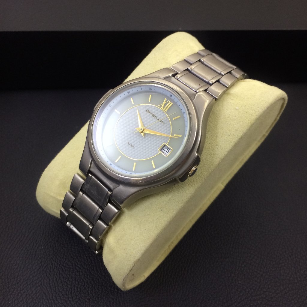 Đồng hồ nam Alba Epsion Titanium năng lượng mặt trời