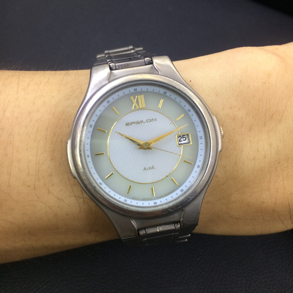 Đồng hồ nam Alba Epsion Titanium năng lượng mặt trời