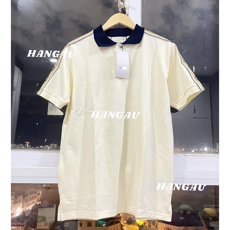 Áo Polo GC Phối Viền Phản Quang 💙 FREESHIP💙Áo polo GC bảo cá sấu đồ đôi nam nữ