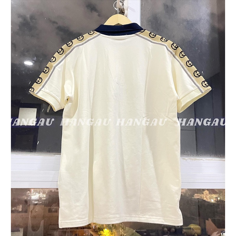 Áo Polo GC Phối Viền Phản Quang 💙 FREESHIP💙Áo polo GC bảo cá sấu đồ đôi nam nữ