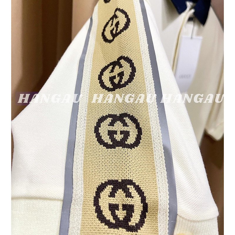 Áo Polo GC Phối Viền Phản Quang 💙 FREESHIP💙Áo polo GC bảo cá sấu đồ đôi nam nữ