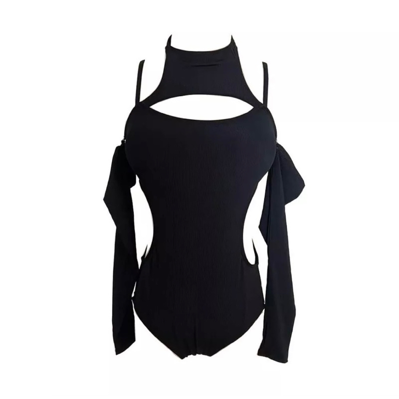 Bikini 1 mảnh dài tay vải thun lạnh co giãn 4 chiều