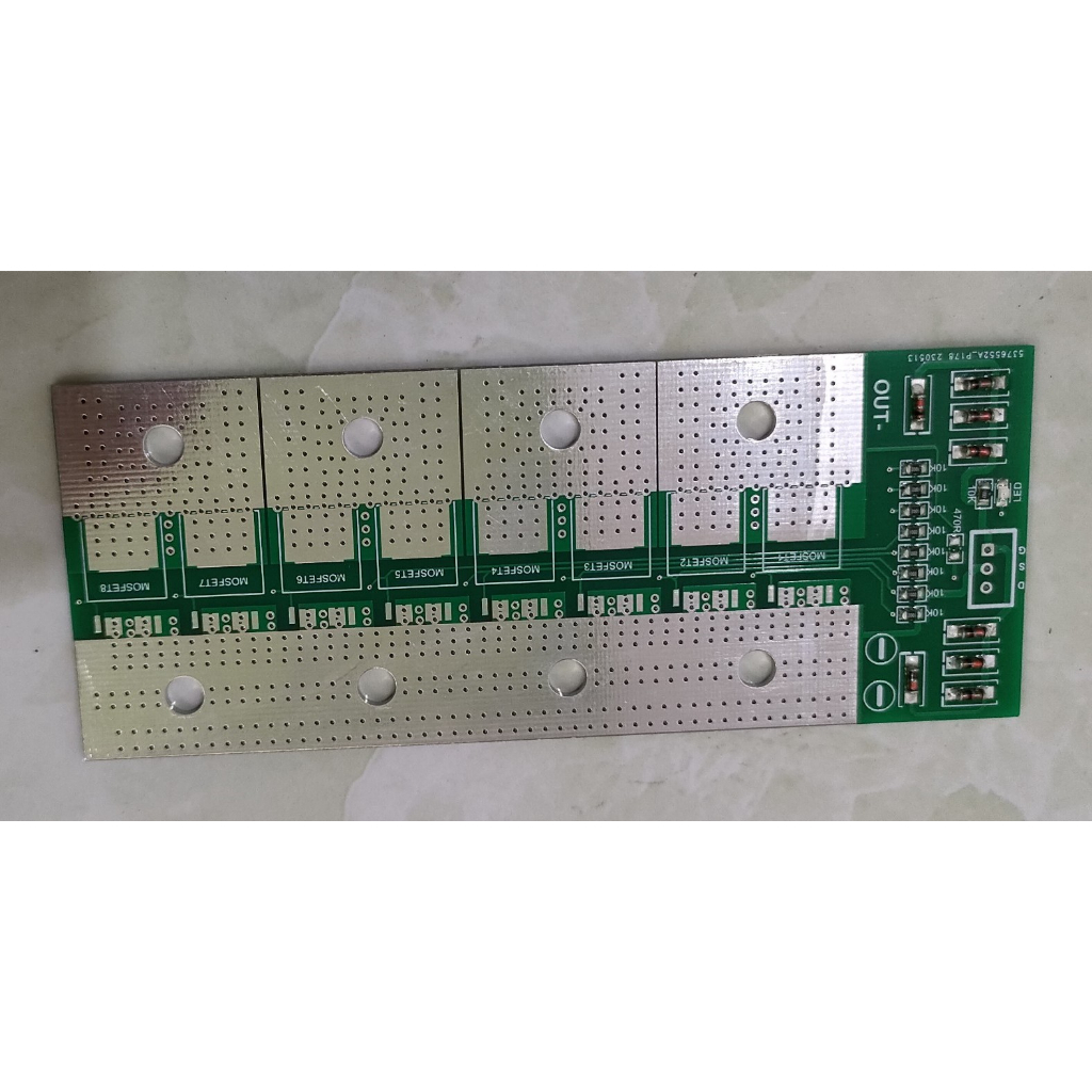 Bo mạch 16 MOSFET  loại 7 chân dùng chế máy hàn cell siêu tụ đã hàn linh kiện.