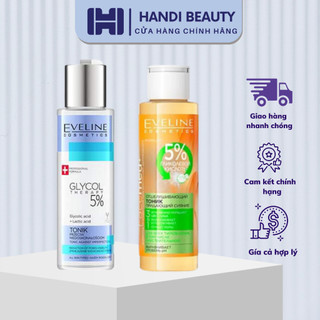 Toner Nước hoa hồng Eveline 5% Glycolic Acid tẩy da chết, ngừa mụn, mờ thâm