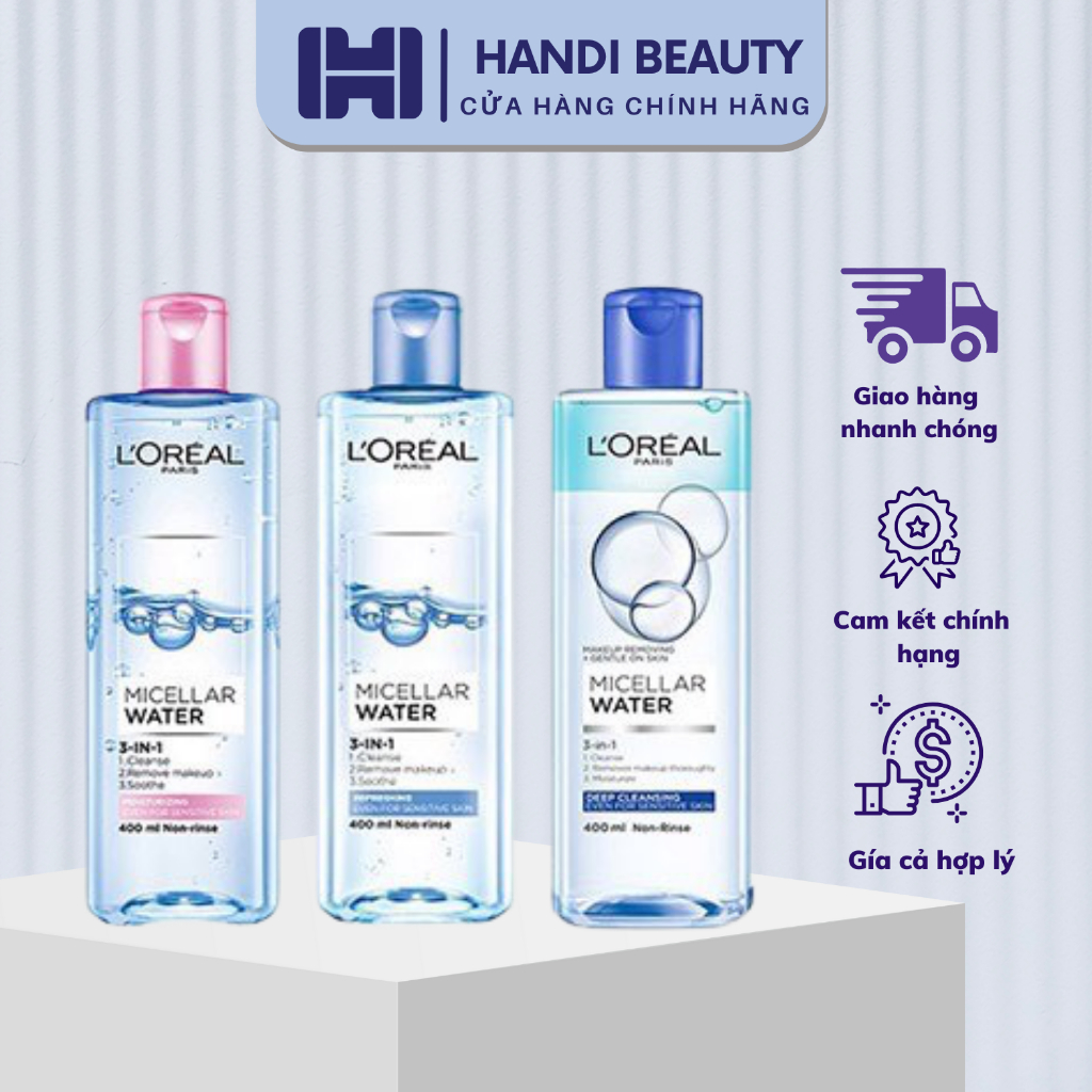Nước tẩy trang Loreal - L'Oreal Paris 3-in-1 Micellar Water