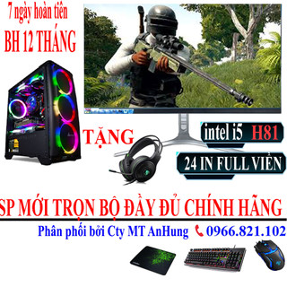 Bộ máy tính chơi GAME màn 24 inch mới