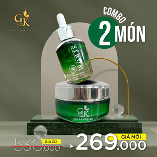 COMBO FACE GK 2 MÓN 530K ( SERUM RAU MÁ 30ml + KEM FACE GK NÂNG CẤP) TẶNG QUÀ