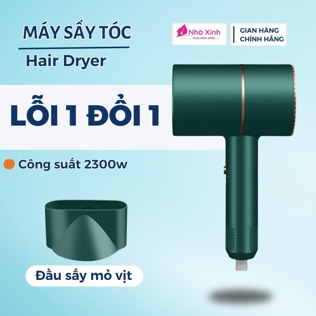 Máy sấy tóc tạo kiểu 2 chiều Hair Dryer công suất 2200W sấy nóng lạnh đa chức năng gấp gọn cực tiện bảo hành chính hãng