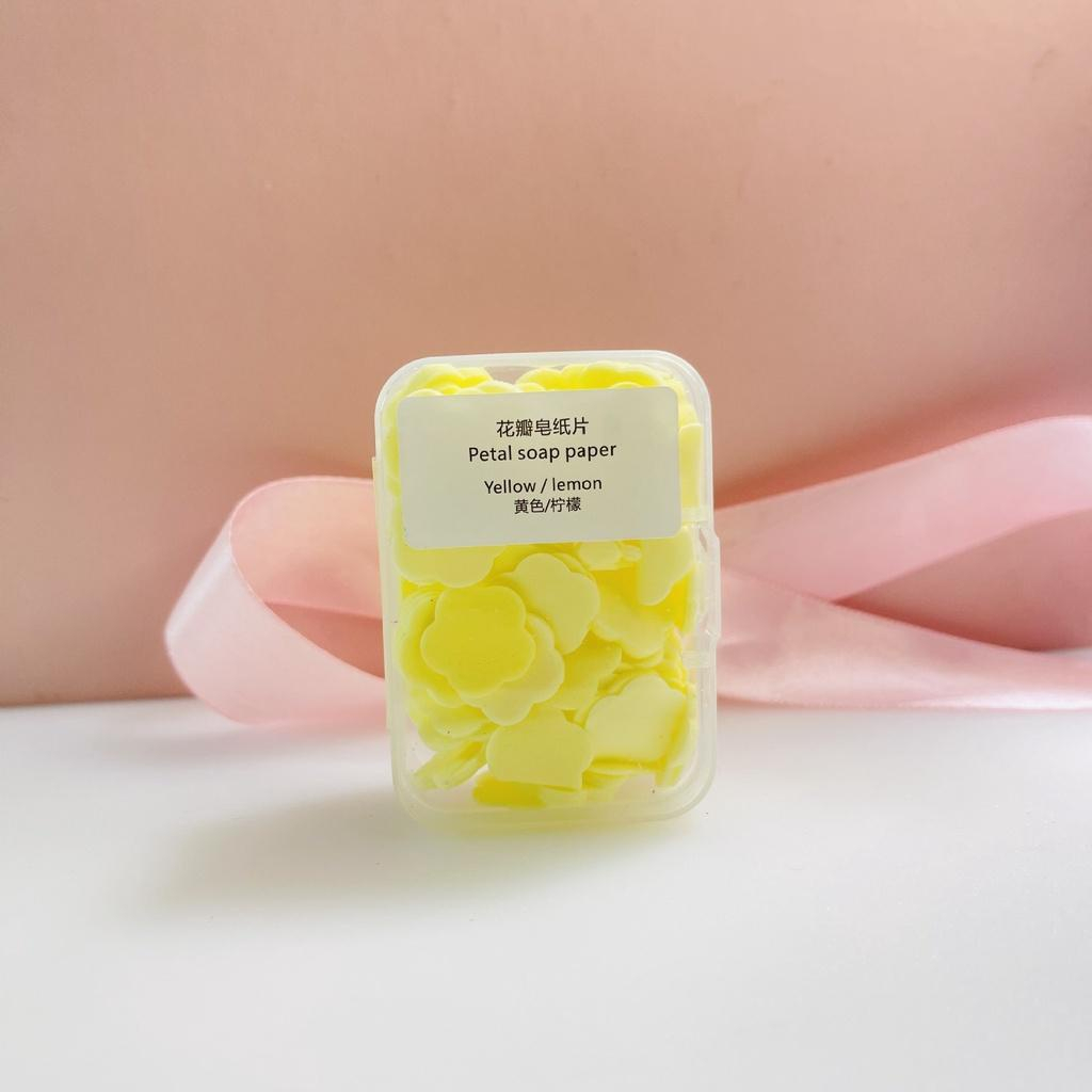 Xà Bông Rửa Tay Hình Bông Hoa, Xà Phòng Giấy Bỏ Túi Đi Du Lịch Đi Ra Ngoài Tiện Lợi