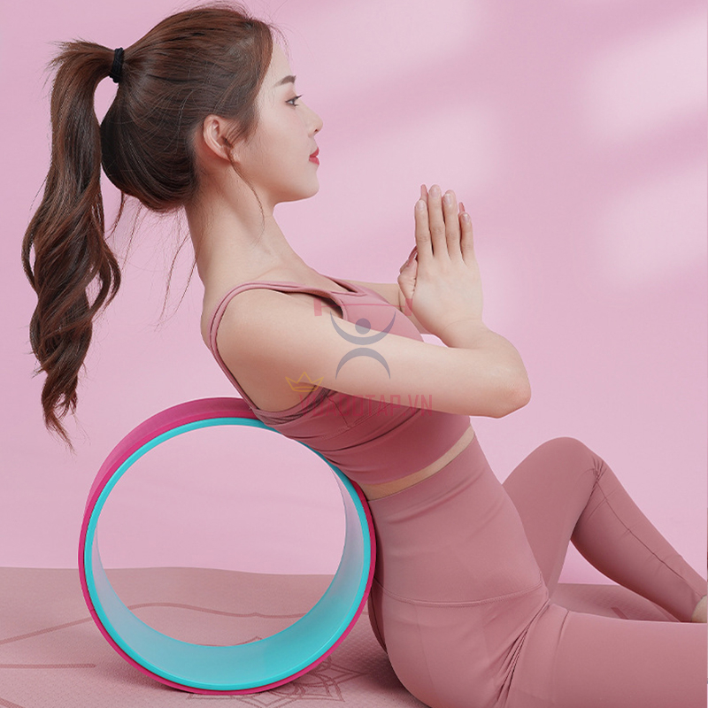 Vòng Tập Yoga 32*13cm Bọc EVA Vân Nổi 3D Massage Cao Cấp