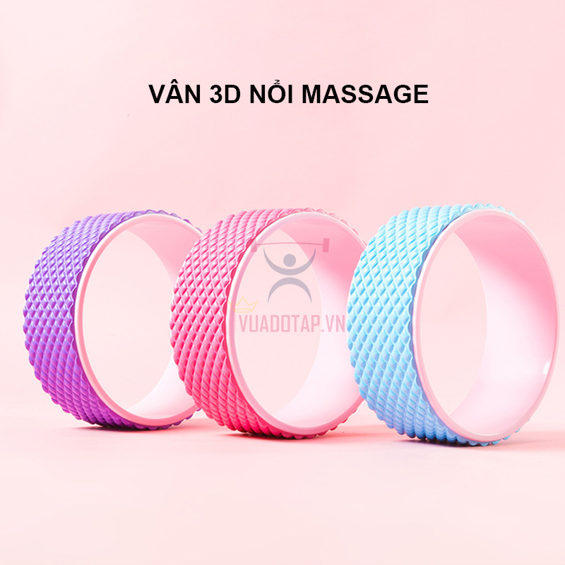Vòng Tập Yoga 32*13cm Bọc EVA Vân Nổi 3D Massage Cao Cấp