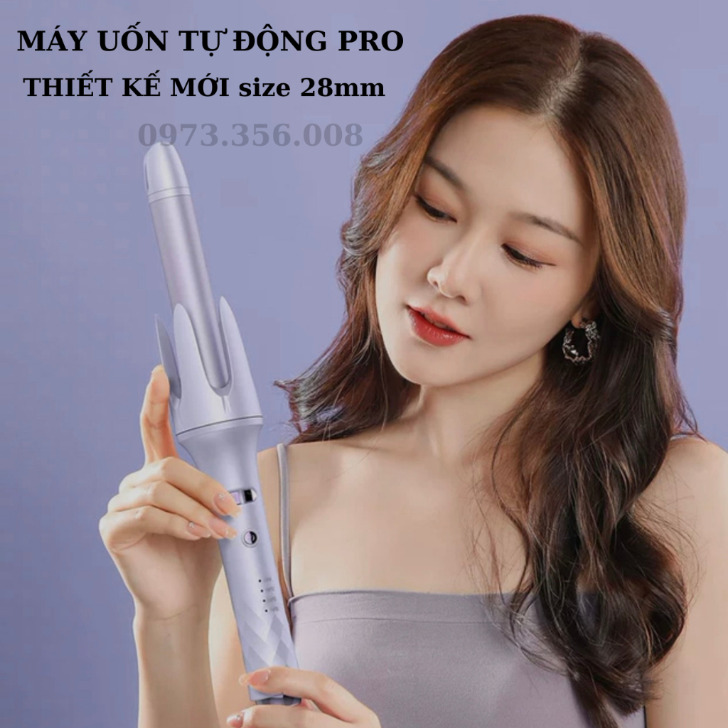 Máy Uốn Xoăn Tự Động PRO,Phiên Bản Mới Nhất,Size 28mm,Bảo Hành 6 Tháng