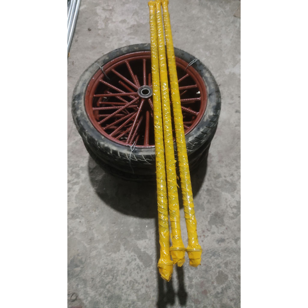 Bánh xe ba gác, bánh xe cải tiến, bánh Xe lôi, bánh xe thồ, bánh xe bò, 14 nan hoặc 18 nan x 1.1m pi28 Dùng Bi 6205