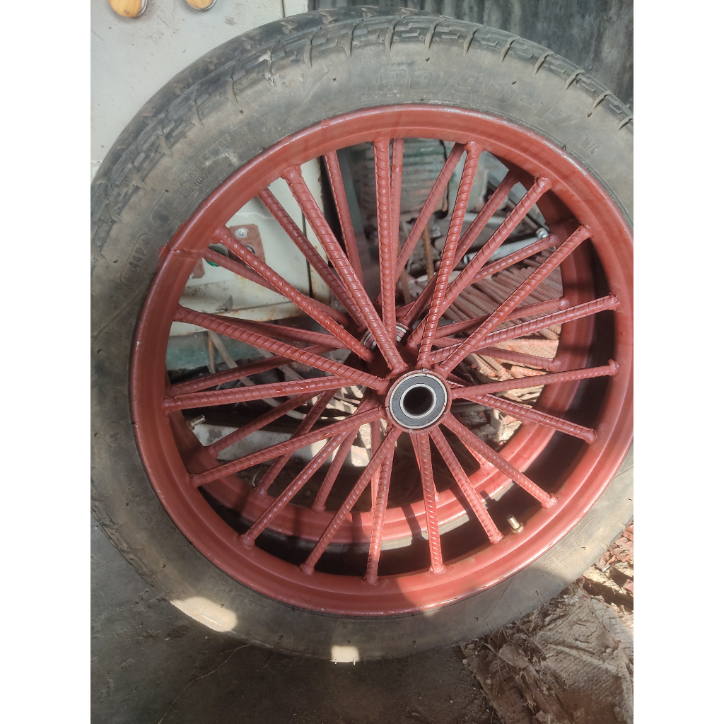 Bánh xe ba gác, bánh xe cải tiến, bánh Xe lôi, bánh xe thồ, bánh xe bò, 14 nan hoặc 18 nan x 1.1m pi28 Dùng Bi 6205