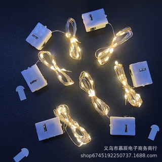 SẴN PIN- Đèn led fairylight trang trí noel, đèn led 1m, 2m nhiều màu