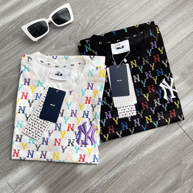 Áo thun nữ MLB chất phông cotton 100% cổ tròn, tay ngắn, mềm mịn , thấm mồ hôi tốt. họa tiết trẻ trung, mẫu mới.