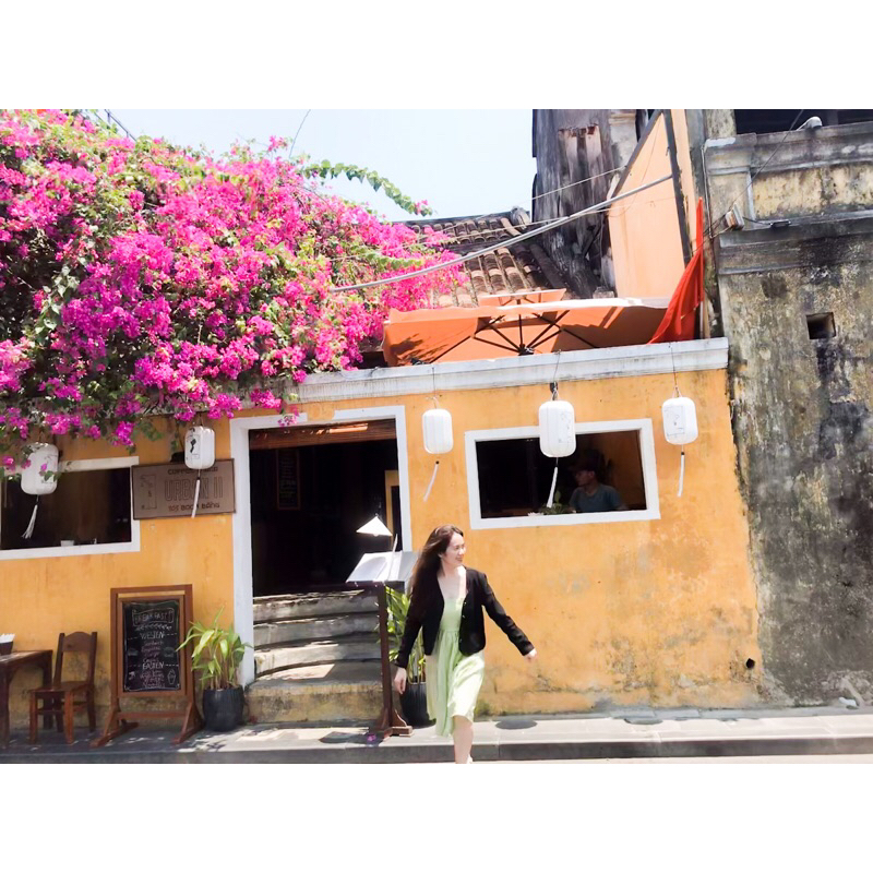 Váy babydoll 2 dây hở lưng đi biển dáng dài xòe xanh dương