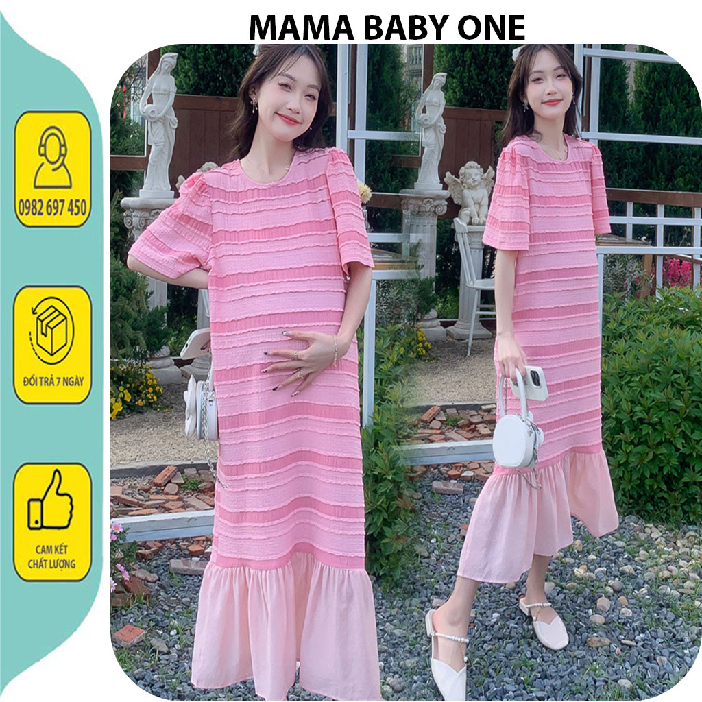 VÁY ĐẦM BẦU CÔNG SỞ DỰ TIỆC ĐI BIỂN-ĐẦM BẦU THIẾT KẾ MAXI DÁNG DÀI ĐUÔI CÁ TIỂU THƯ XINH XẮN