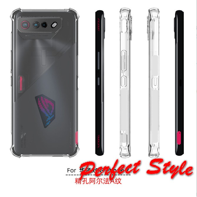 Ốp lưng silicon, chống va đập Asus Rogphone 7 Rog Phone 7 pro viền dẻo trong suốt có độ đàn hồi