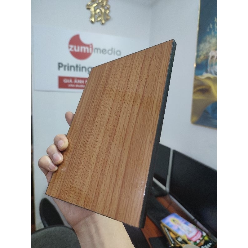 Tranh Ảnh Thiên Chúa, gỗ lụa bóng 15x21 để bàn