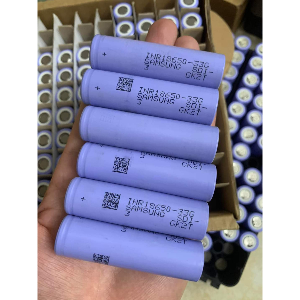 Cell Pin 18650 Samsung 33G dung lượng 2500-3100mAh xả < 20A tháo khối