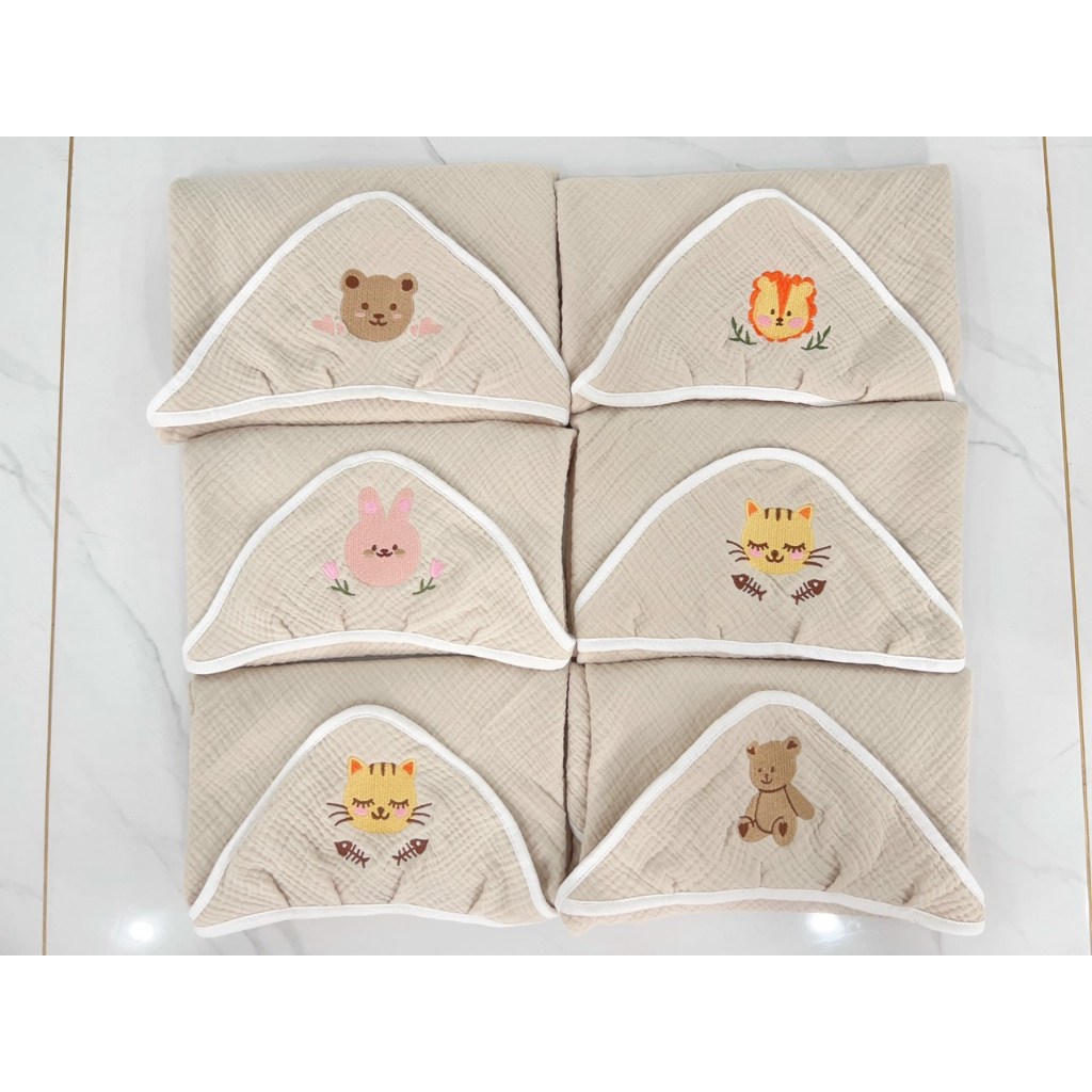 Choàng - Ủ xô Cà Fê Kiluta cao cấp cho bé từ 0 tháng tuổi