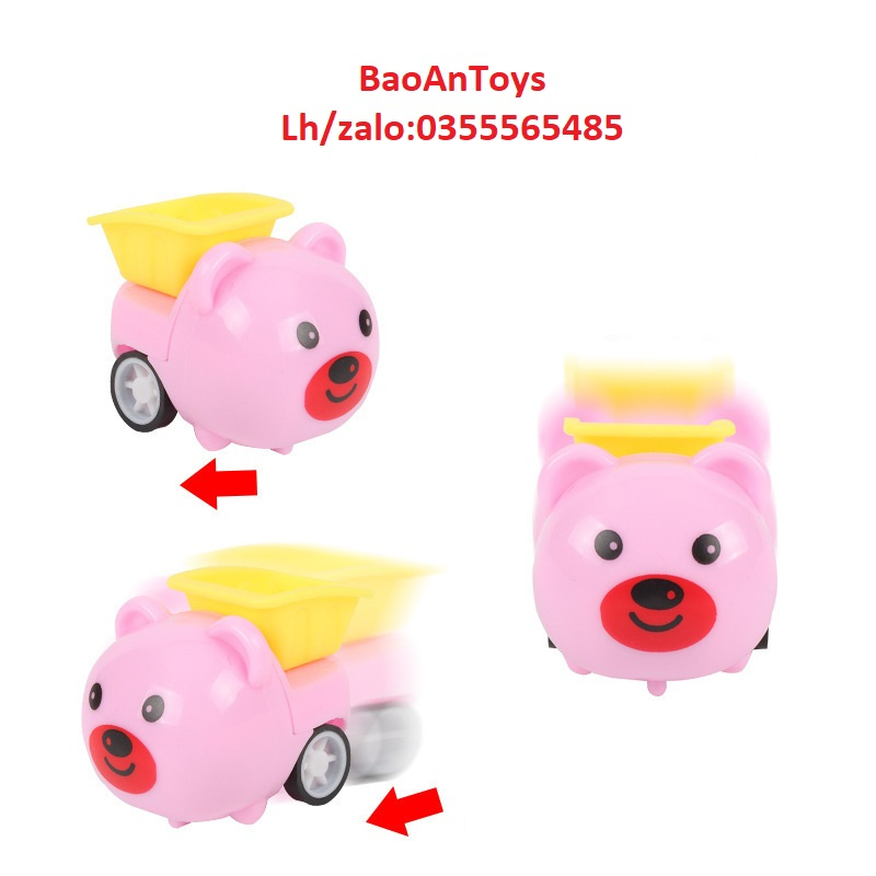 Đồ chơi Thú chạy cót bằng nhựa ABS màu sắc dễ thương chuyển động cho bé-Giá rẻ