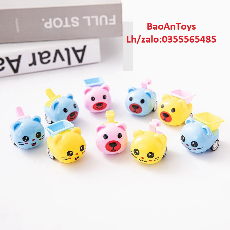 Đồ chơi chạy cót, Thú chạy cót bằng nhựa ABS màu sắc dễ thương chuyển động cho bé trai và bé gái