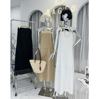 Đầm cup ngực suông trơn basic mẫu mới L1 - TKCC Bageo