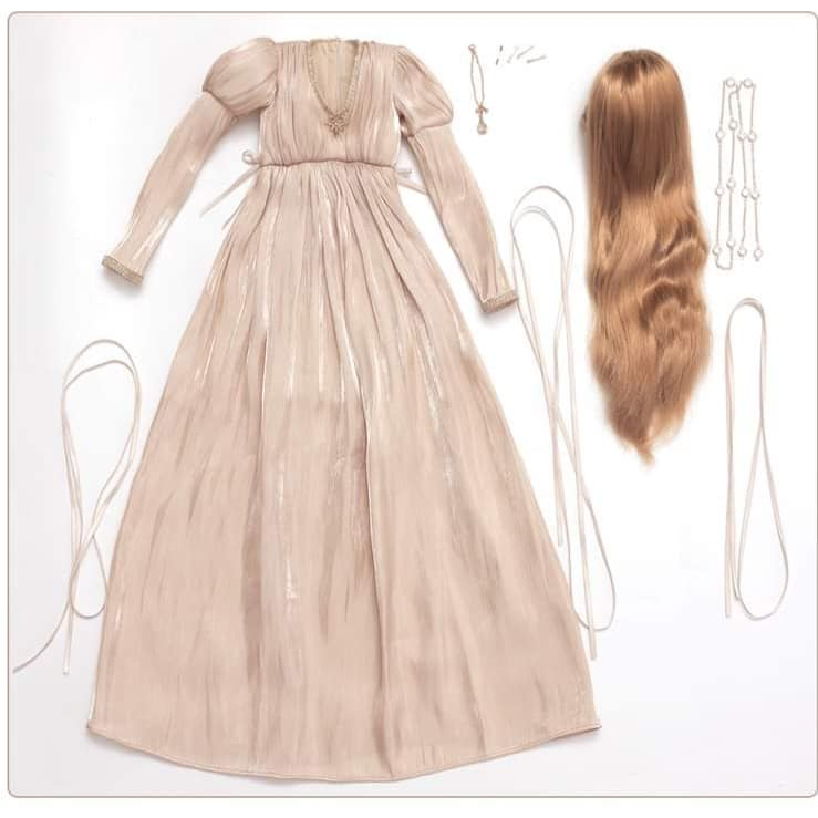 Búp bê rc Bjd 1/3 Tiểu thư Elina Full set như hình