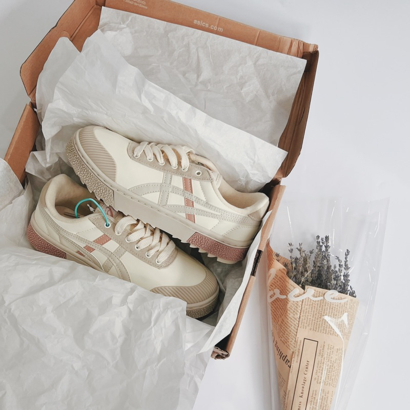 JDK STORRE_Giày Sneaker Asics Court Trail Beige/Pink?Grey