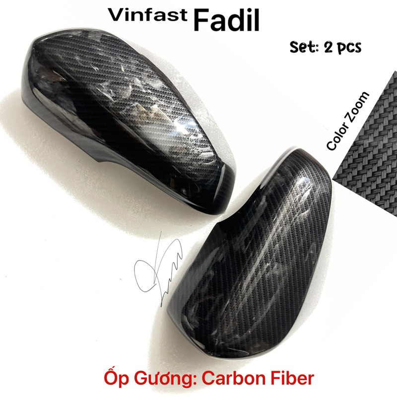 Ốp Gương Fadil Carbon fiber Phụ kiện dán trang trí vinfast