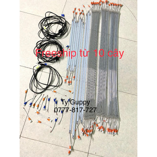 Combo 5 thanh đèn led điện 220v có bọc nhựa 1m và 50cm sử dụng điện 220v