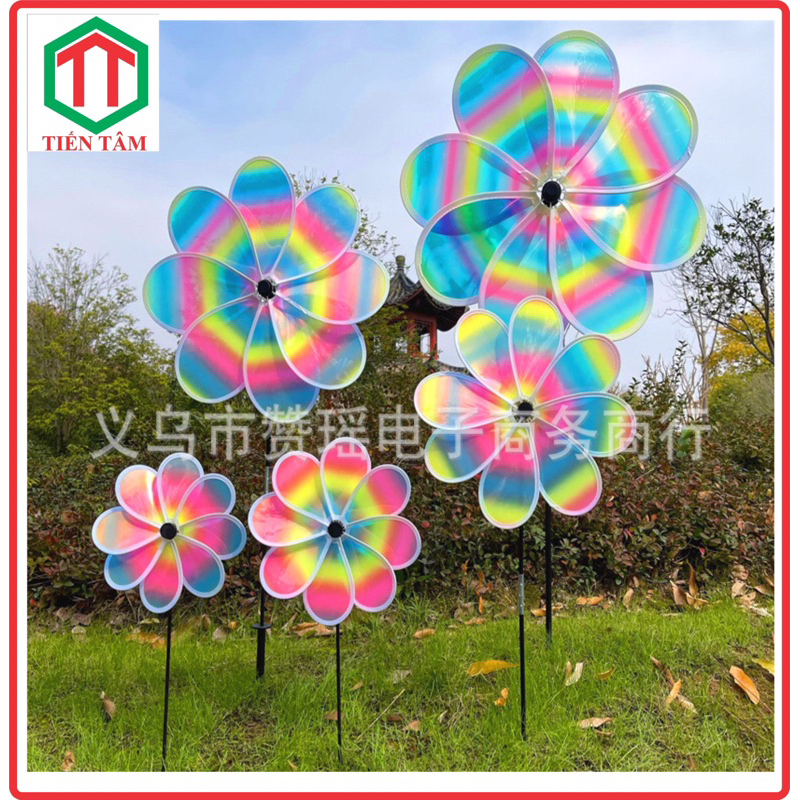 Chong chóng lấp lánh 8 cánh mẫu mới. tặng kèm 502 + chong chóng nhỏ + hướng dẫn ráp